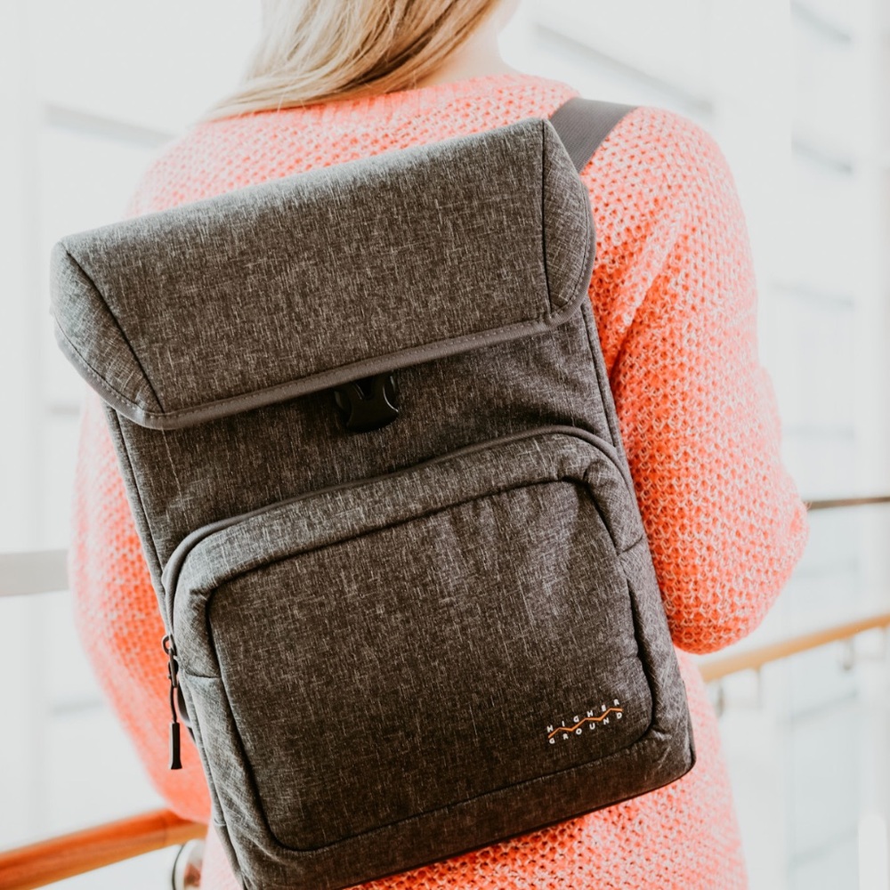 Higher Ground Gear Gray Vert 3.0 Chromebook & Laptop Bag for School or Work